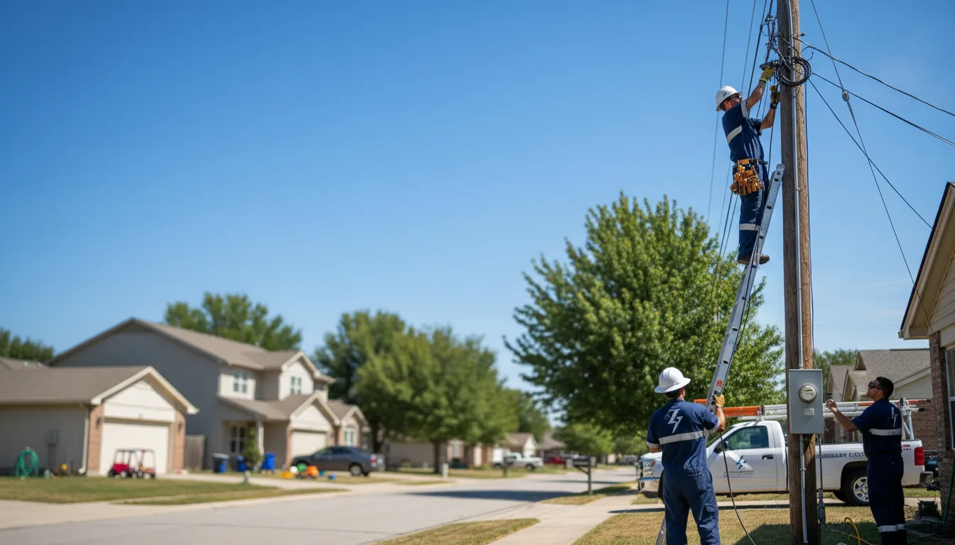 Residential electrician providing installation services in Ucon, ID